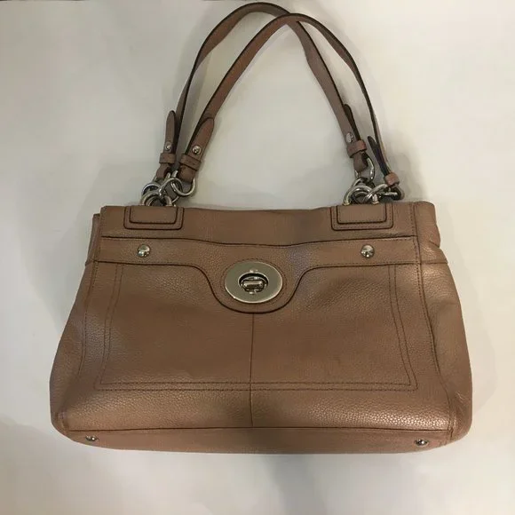 Coach Golden Brown Shoulder Leather Bag (K1160-F16531) - Picture 2 of 11